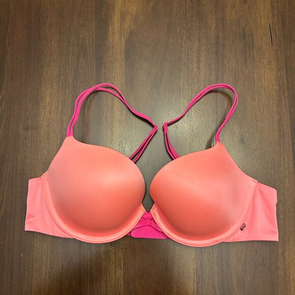 Victoria's Secret Women Very Sexy Padded Demi Pink/Peach 34C - Picture 3 of 16